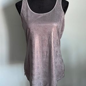 Maurice’s Silver Metallic Tank Top L